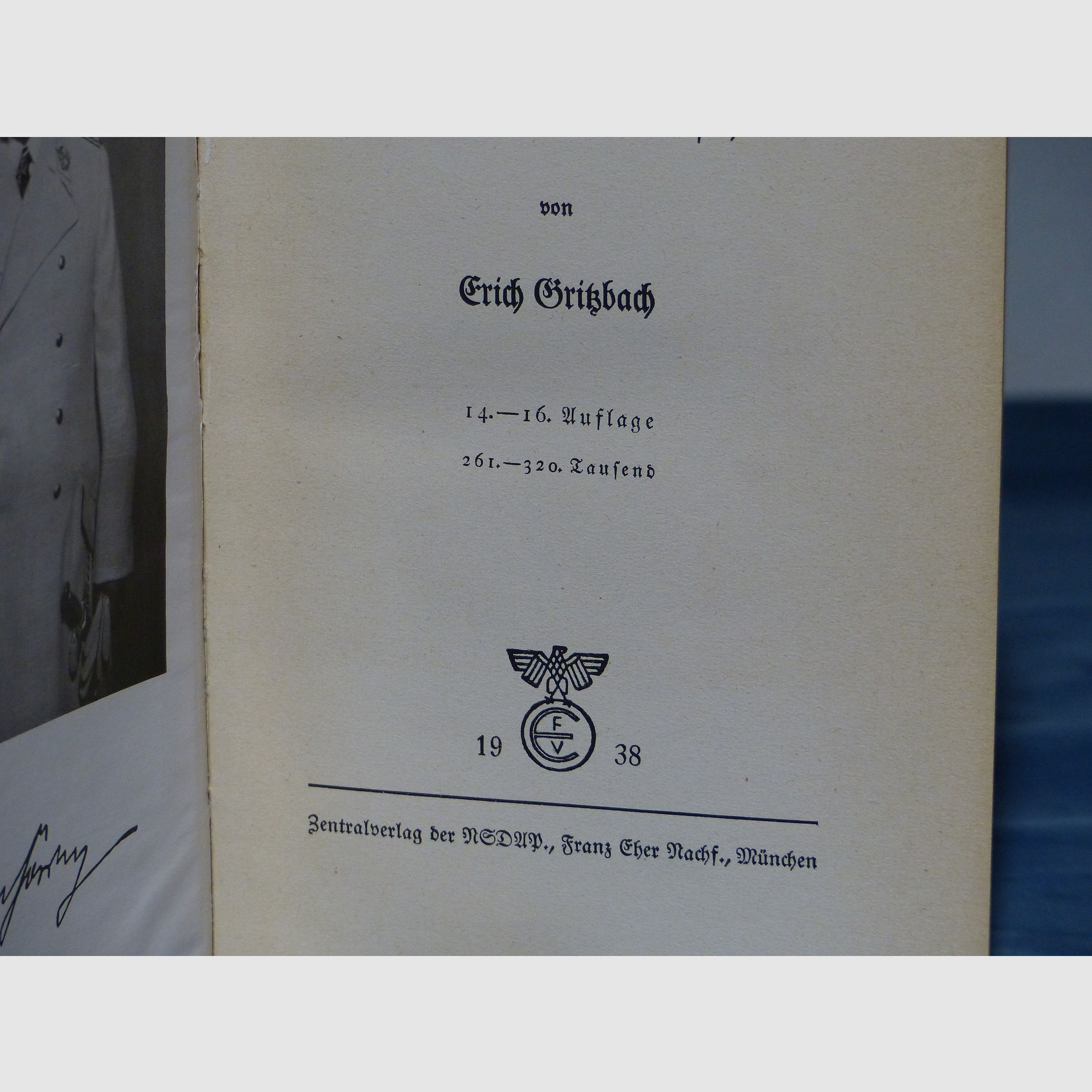 Buch Herman Göring, Werk und Mensch von Erich Gritzbach 1938 WK II WK 2