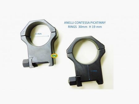 CONTESSA Picatinny Rings 30 mm H 19 mm