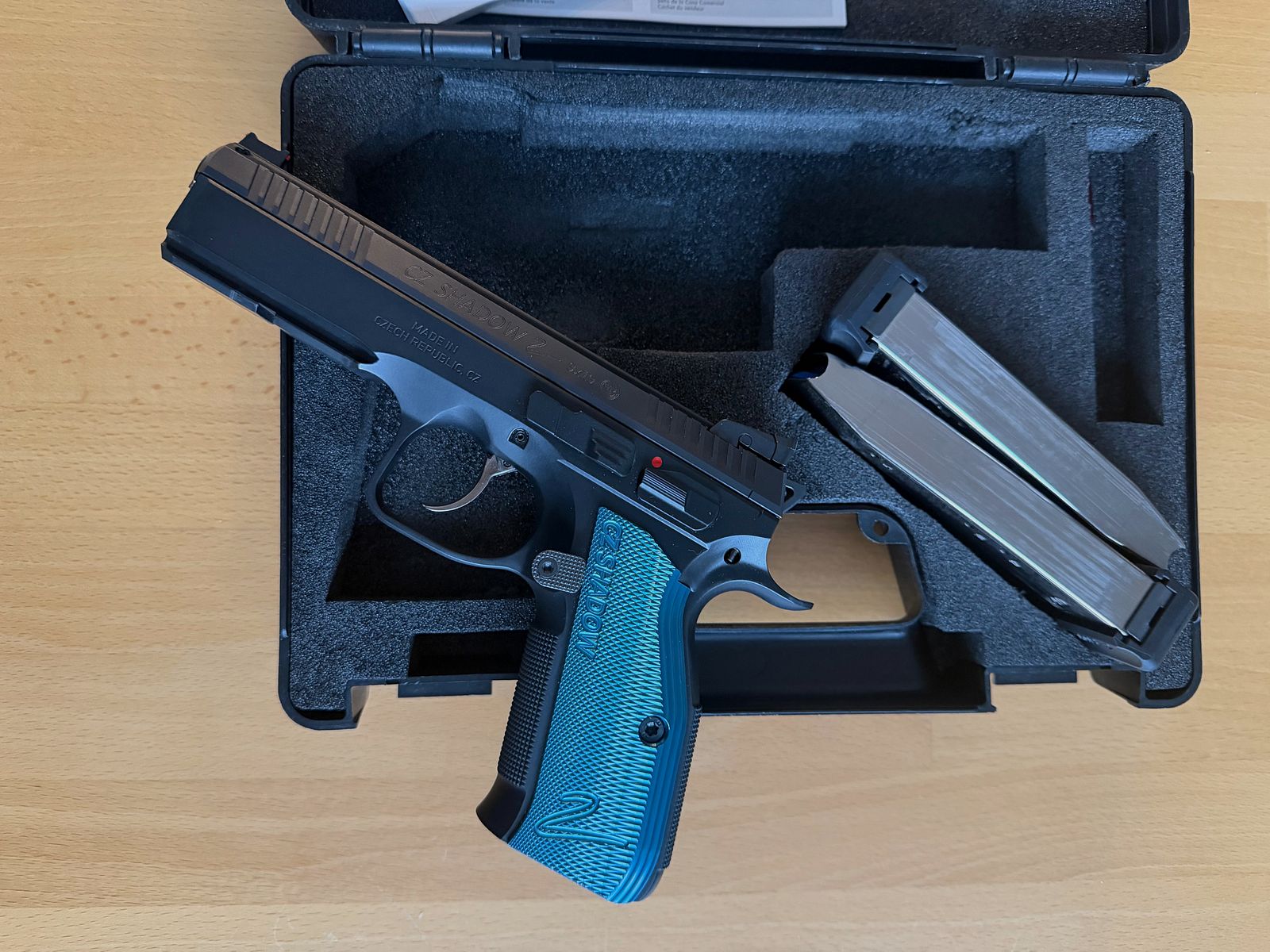 Pistola CZ 75 SP-01 Shadow II Azul Shadow 2 9mm Luger