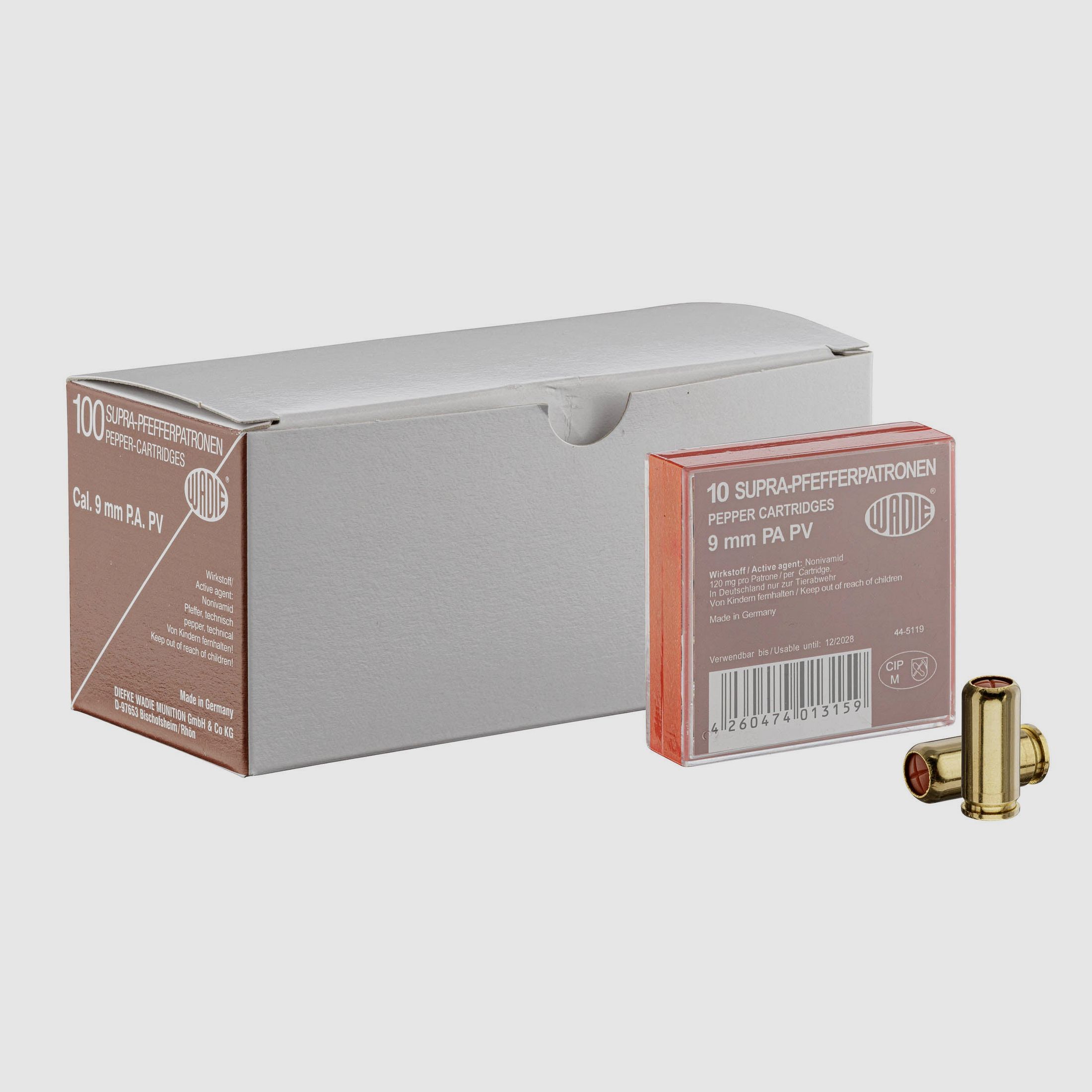 Wadie Pepper Cartridges Caliber 9 mm P.A., image 4 of 4