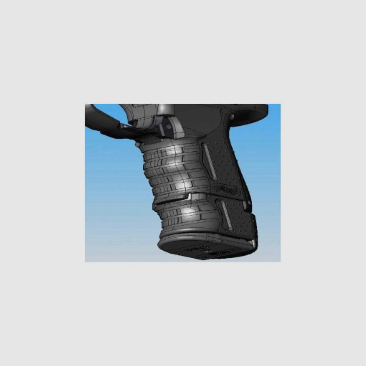 ESTENSIONE DEL GRIP PER P99 COMPACT PER UTILIZZO CON CARICATORE STANDARD NELLA PISTOLA, immagine 3 di 3