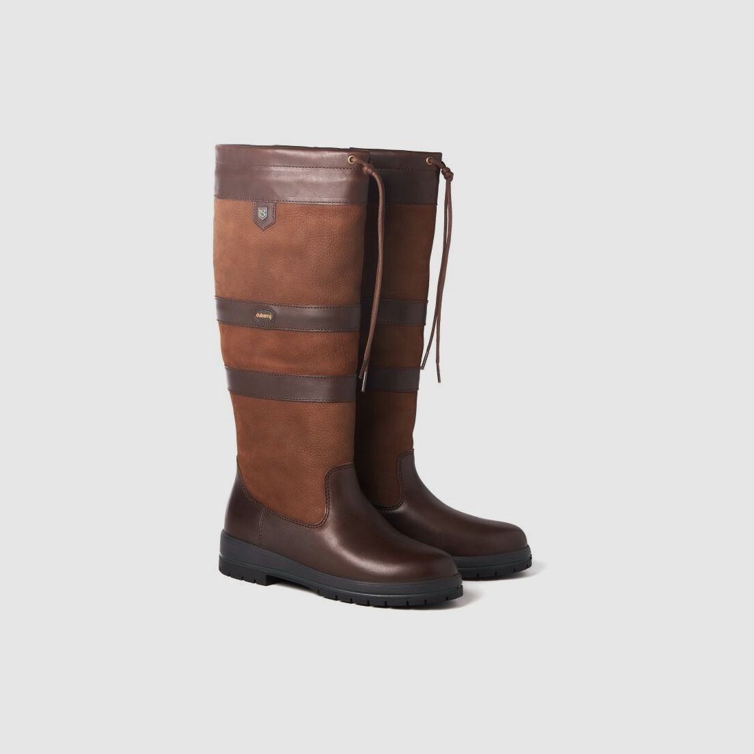 Dubarry Damen Lederstiefel Weit Galway ExtraFit  FB. Walnut