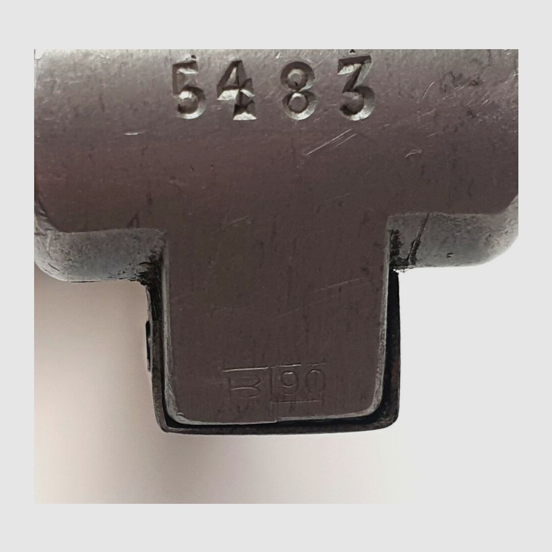 MAUSER-WERKE Oberndorf GmbH Cargador original para pistola Mauser P08 - 9mm Luger - 8 disparos - Fecha K - B/90, imagen 5 de 5