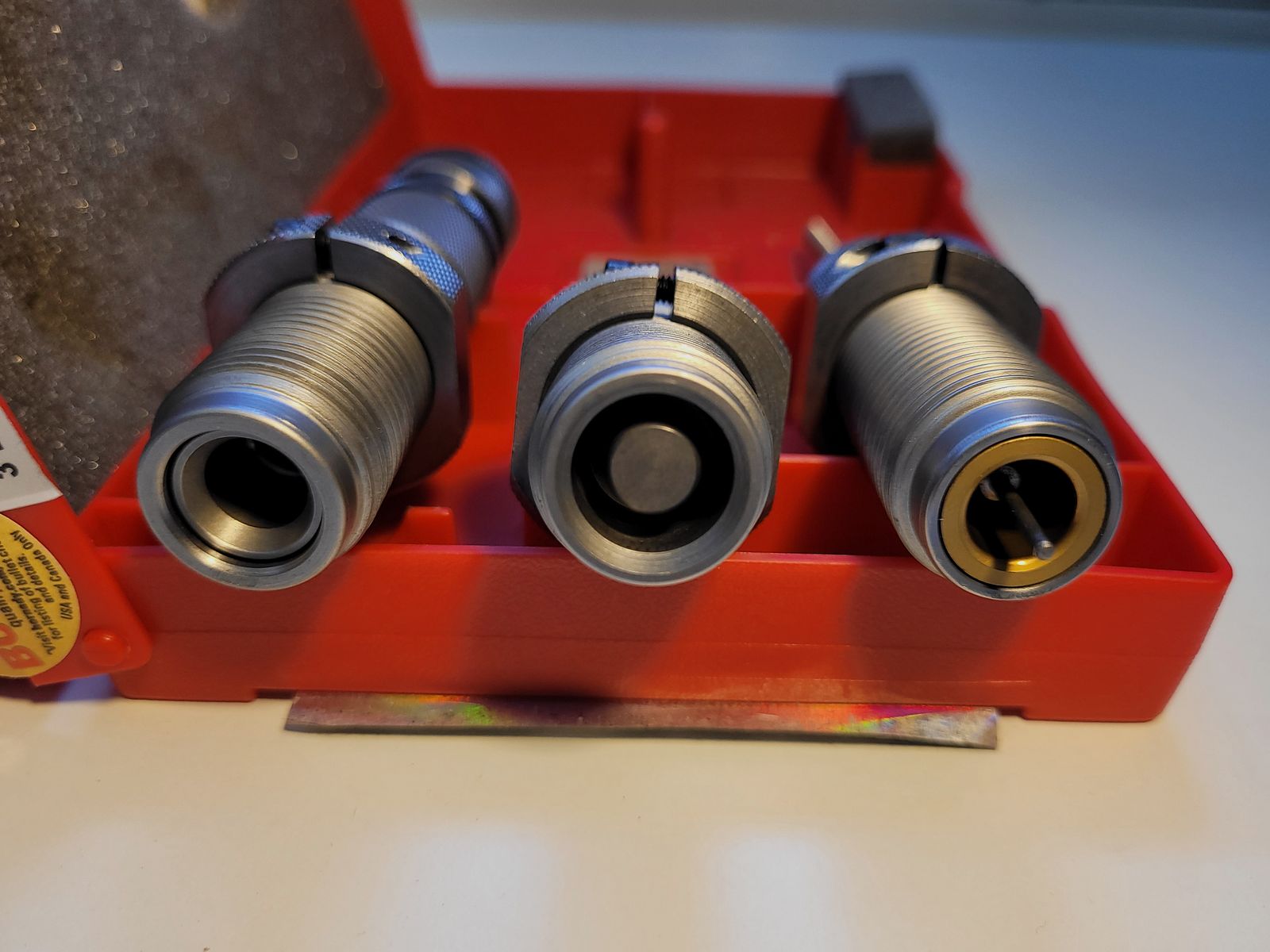 9 mm Luger / 9 x 21 Hornady die set, carbide, TAPER CRIMP, item no.: 546516