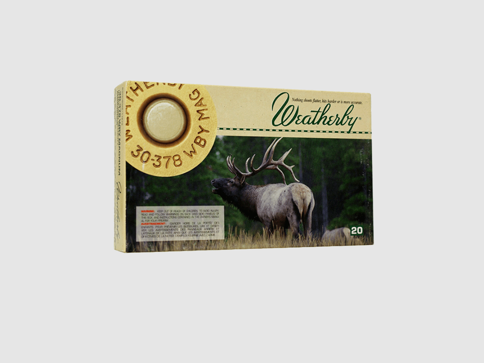 WEATHERBY AMMUNITION – .378 WBY MAGNUM | ULTRA-HIGH VELOCITY | 270GR TRIPLE SHOCK BULLET (20PZ), immagine 2 di 2