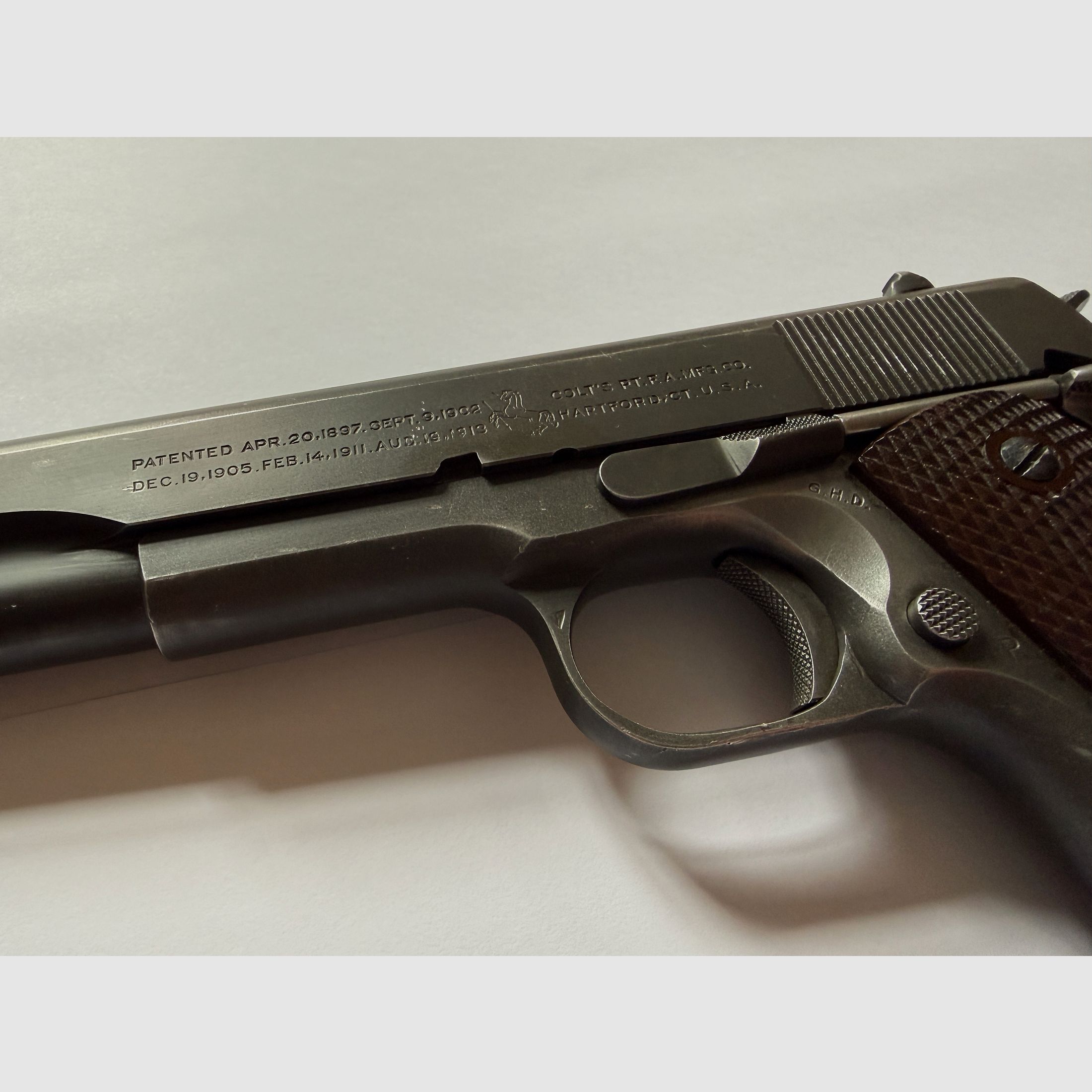 Colt M1911A1 – Esercito degli Stati Uniti WWII – 1943 – originale, corrispondente, GHD