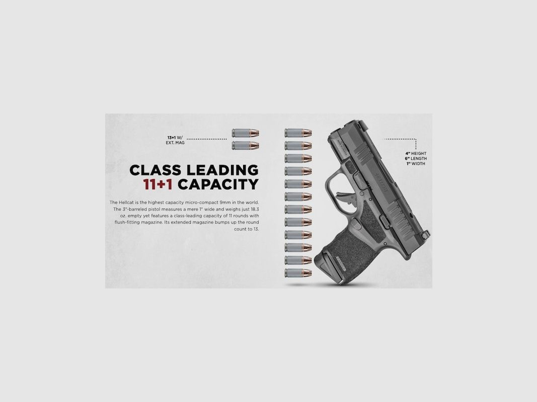 Springfield Armory Hellcat Micro Compact OSP Stainless 9x19, Bild 3 von 5