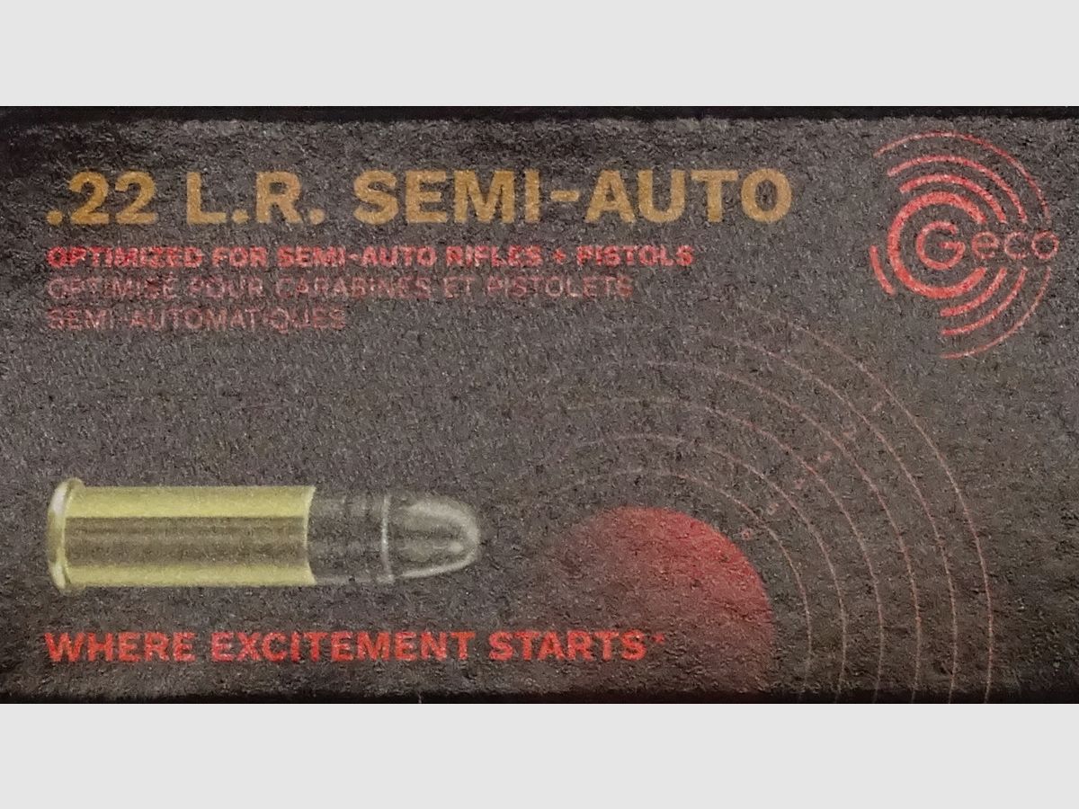 Geco semi auto .22lr 40grs - 500 Schuss