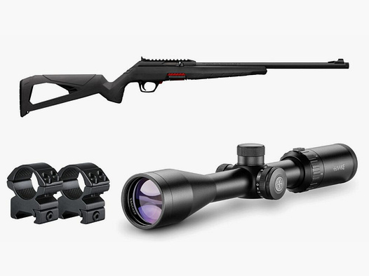 Winchester KK-Rifle Winchester Wildcat SA - .22lr 42 cm - con mira telescópica Hawke