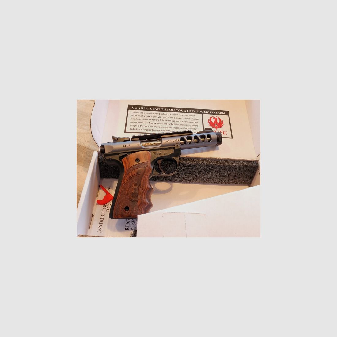 RUGER Mark IV 22/45 Lite Diamond Gray 4,4" KK Pistole, Kleinkaliber