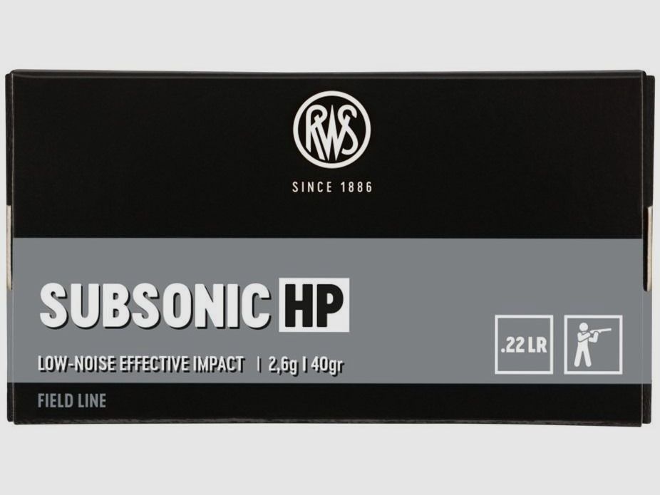 Munition 22LR RWS Subsonic HP 40 gr, Bild 2 von 10