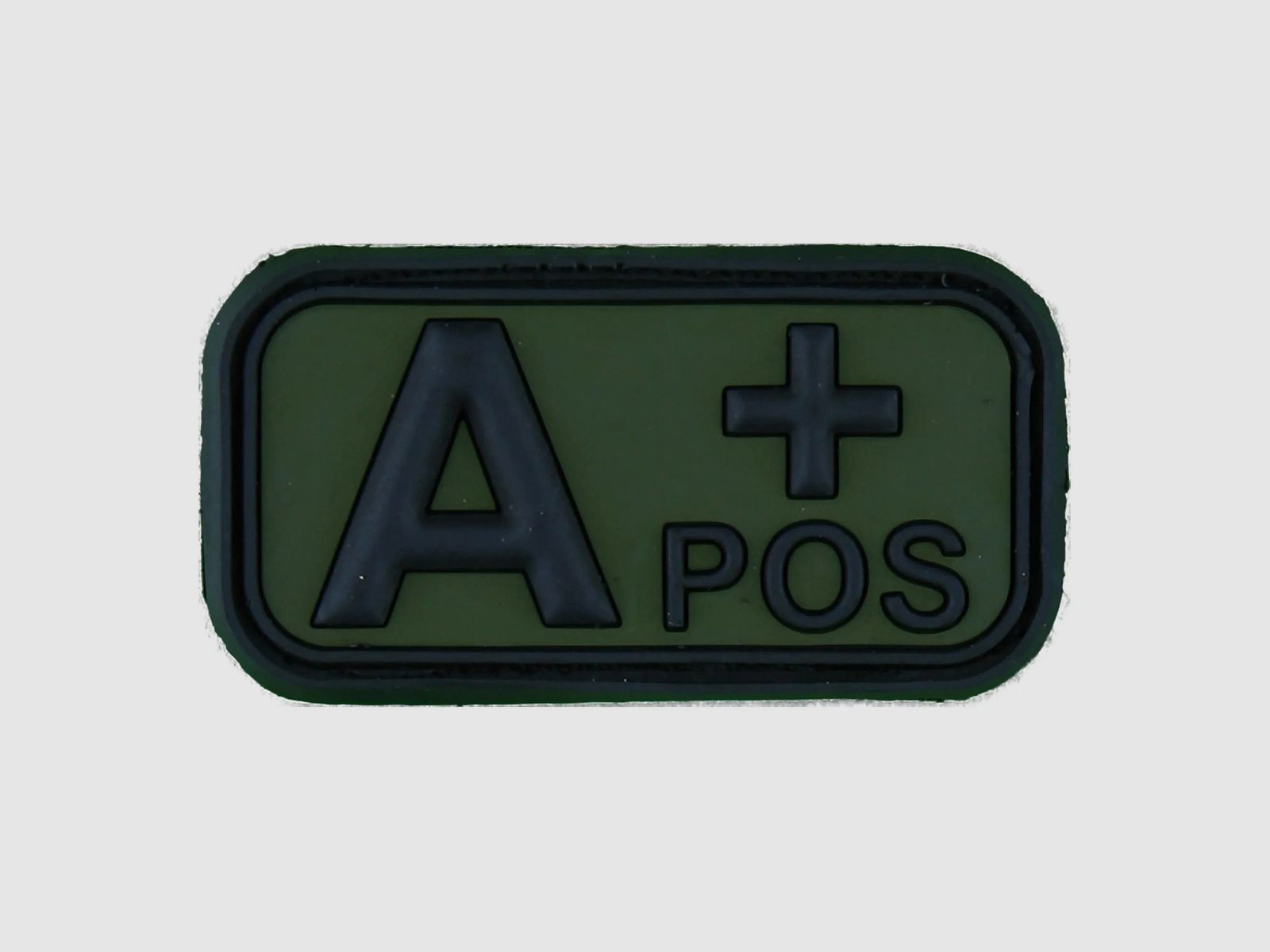 Fritzsch 3D Blutgruppenpatch A Pos schwarz-oliv