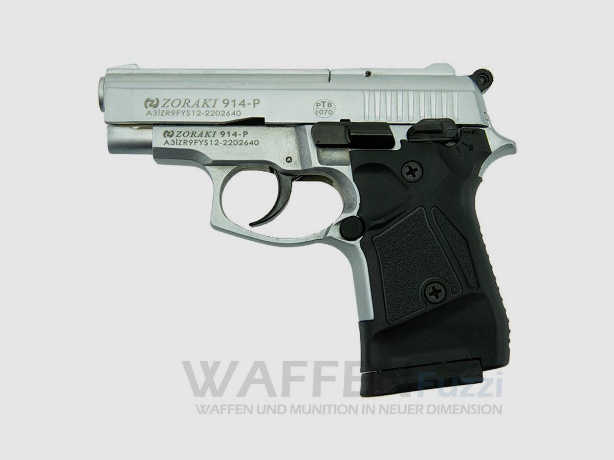 Zoraki 914 schreckschusswapen 9mm, satijnen afwerking