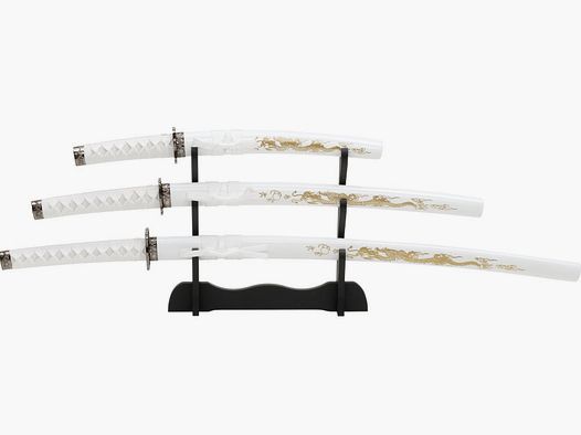 Samuraigarnitur Whithe Dragon 4 tlg.