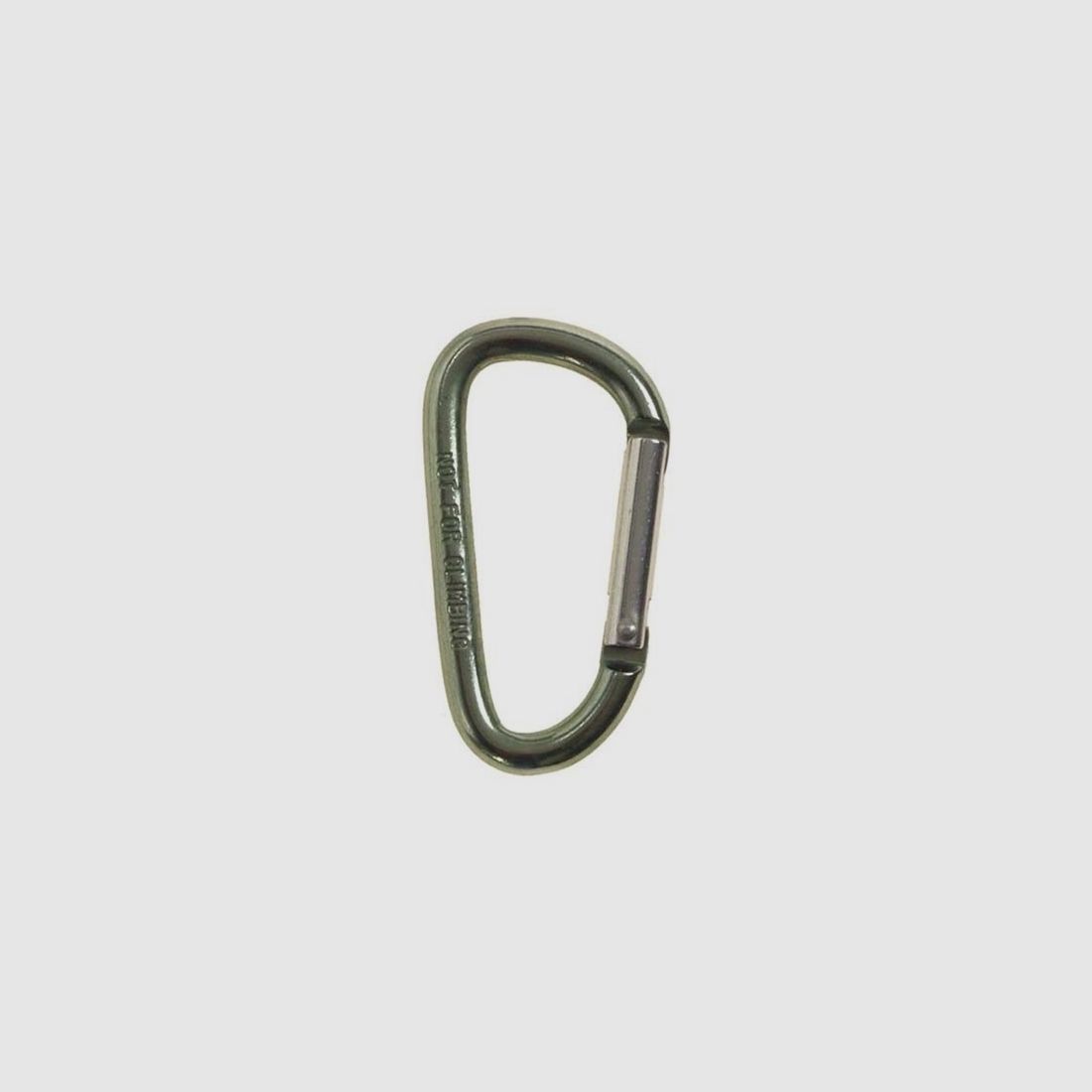 Gancio a moschettone, D 6mmx6cm, oliva