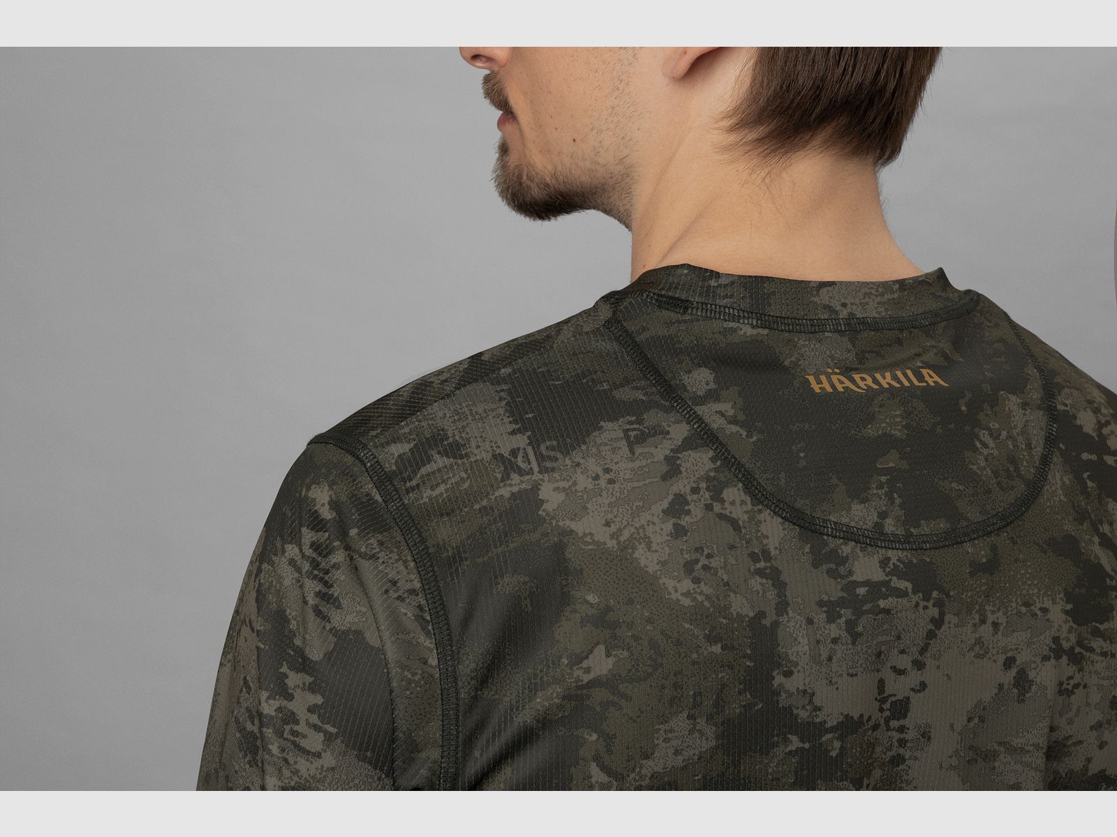 Härkila Noctyx Camo T-shirt a maniche lunghe - AXIS MSP®Black, immagine 2 di 5