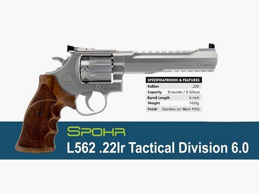 SPOHR KK-Revolver Mod. L562-KK TacticalDivision .22lr