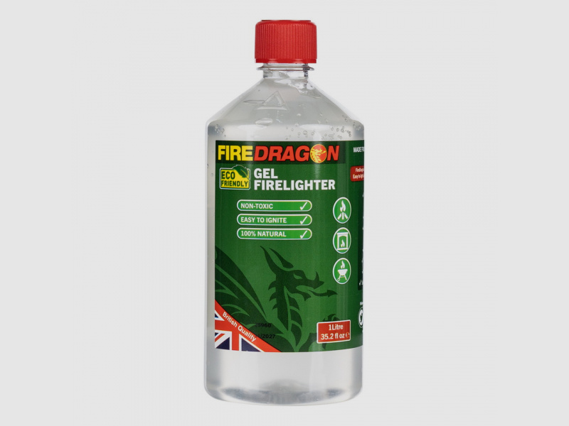 BCB Fire dragon Brennstoff Gel 1 Liter - umweltfreundlich - bei jedem Wetter - für Grill und Kocher