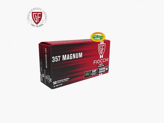 FIOCCHI Munition Kal.357 mag SJSP 125gr