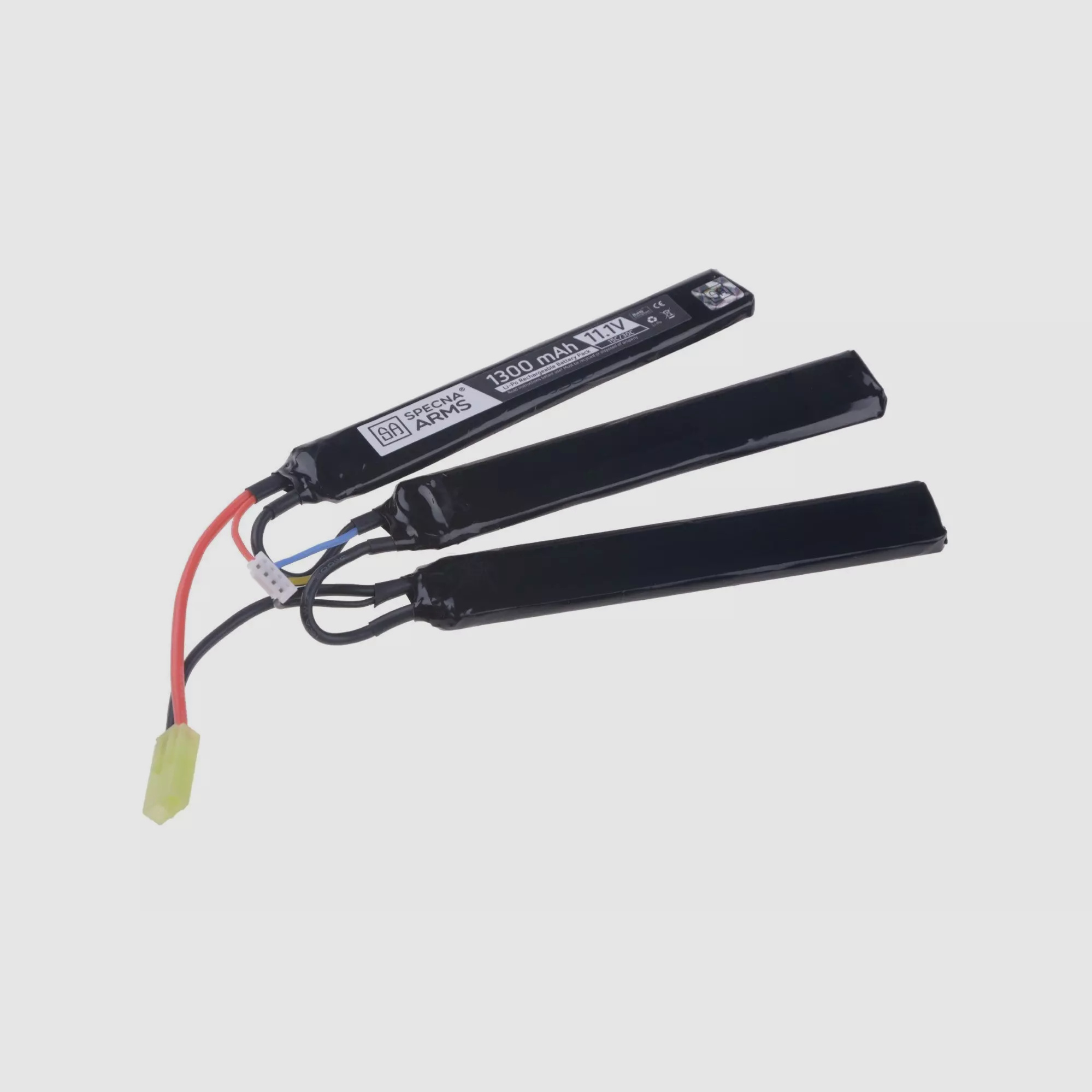 Specna Arms 15/30C 1300mAh 3S1P 11.1V, Triple-Sticktype mit T-Stecker