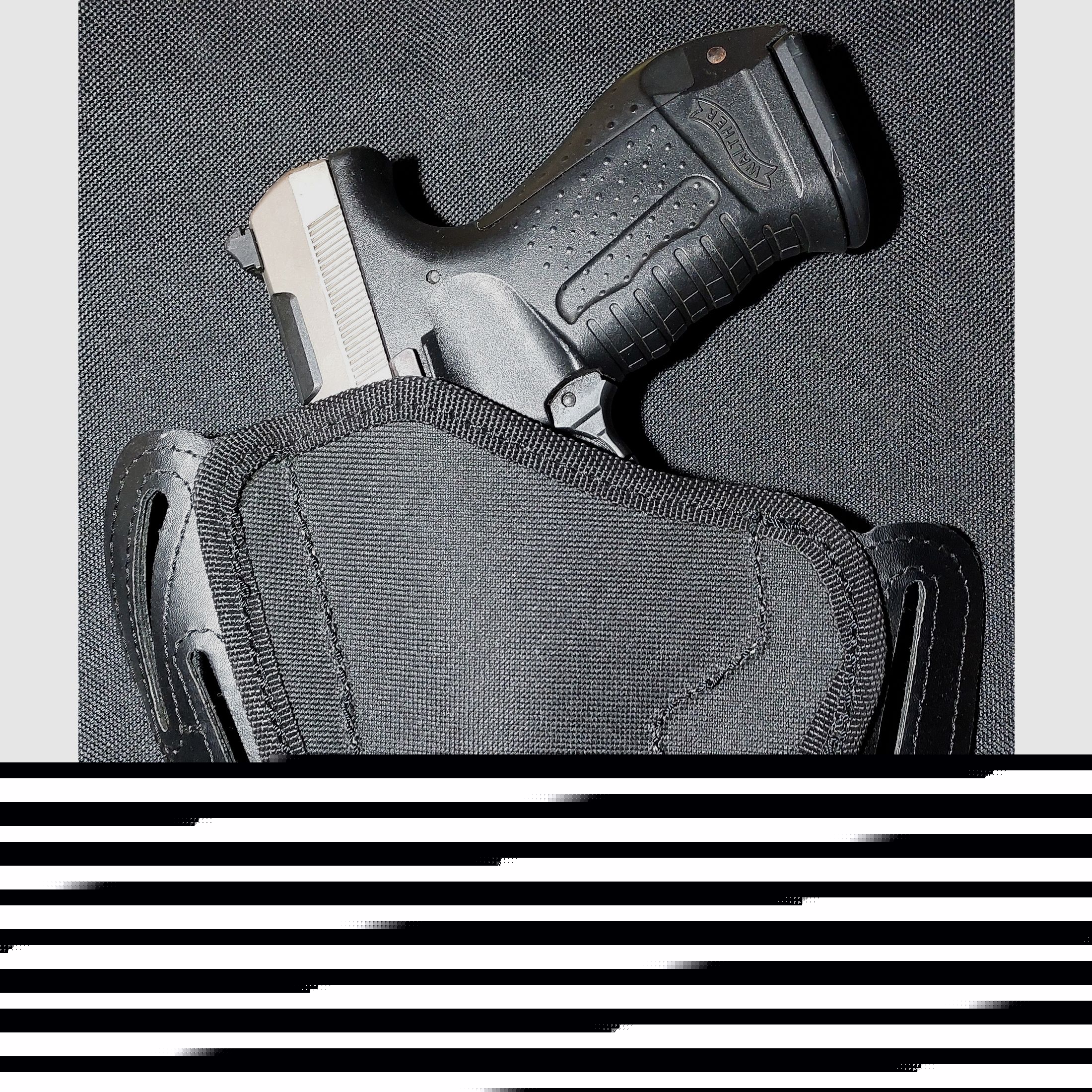 Pistola a salve Walther P99 9mm P.A.K. bicolore (PTB 762) P 99 con fondina Pancake