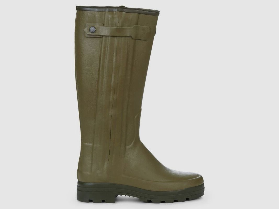 Le Chameu Herren Gummistiefel Chasseur mit Neporenfutter Vert Vierzon