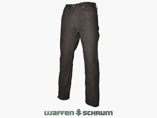 Pantaloni in pelle Hubertus vera pelle di bufalo marrone