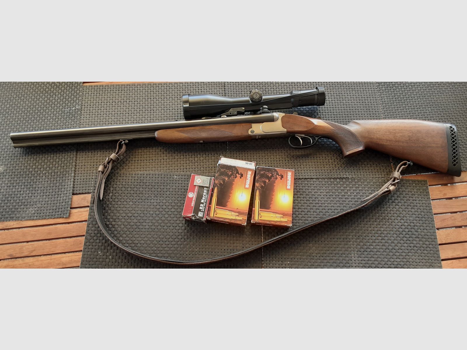 Drilling Krieghoff Plus 30.06, 12/70, 22 Hornet mit Zeiss Victory HT 3-12x56 TOP !