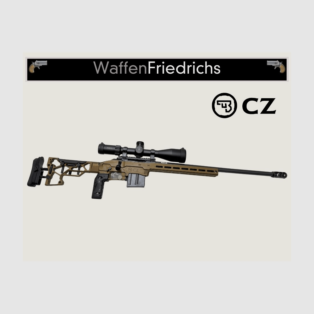 CZ 600+ MDT Deep Bronze - Repetierer - Komplettset - Waffen Friedrichs