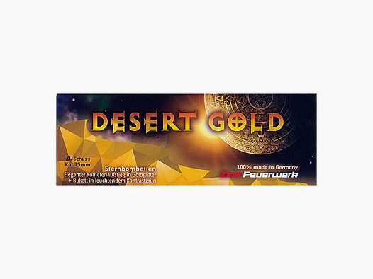 Desert Gold 20er Goldglitter + grünes Buketts