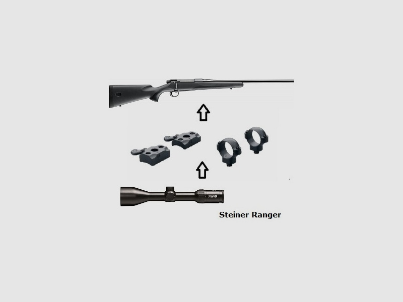 Mauser M18 + Steiner Ranger 3-12x56 + Montage + ... Komplettpaket