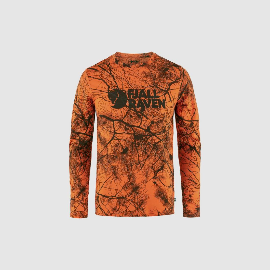 Fjällräven Värmland maglia in lana a maniche lunghe M Orange Multi Camo, immagine 1 di 2