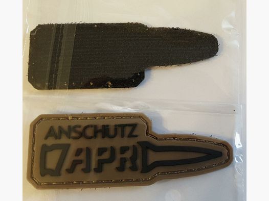 017132, ANSCHÜTZ,  Patch "APR" Weichgummi NEU