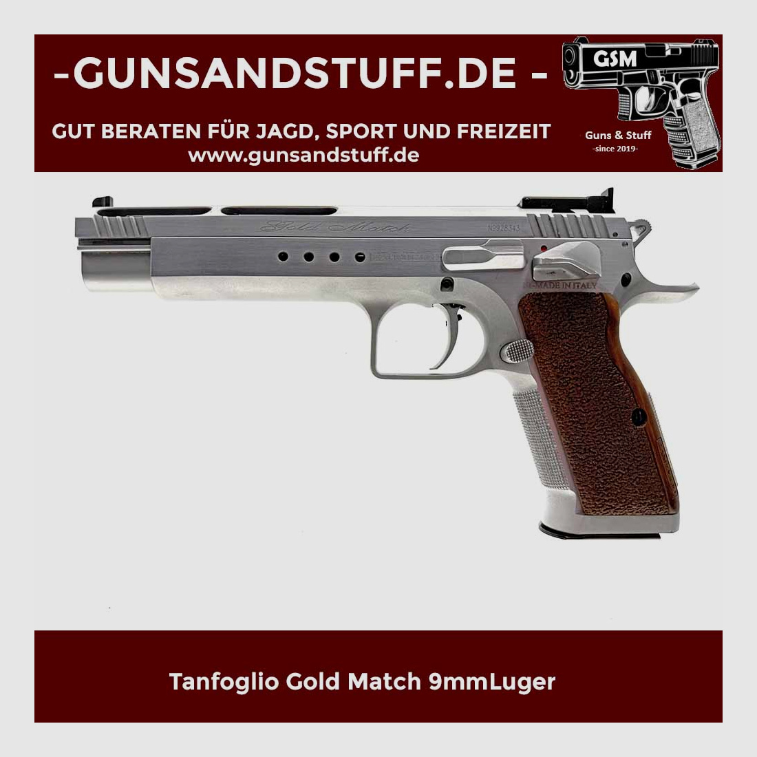 TANFOGLIO GOLD MATCH P19 9mmLuger