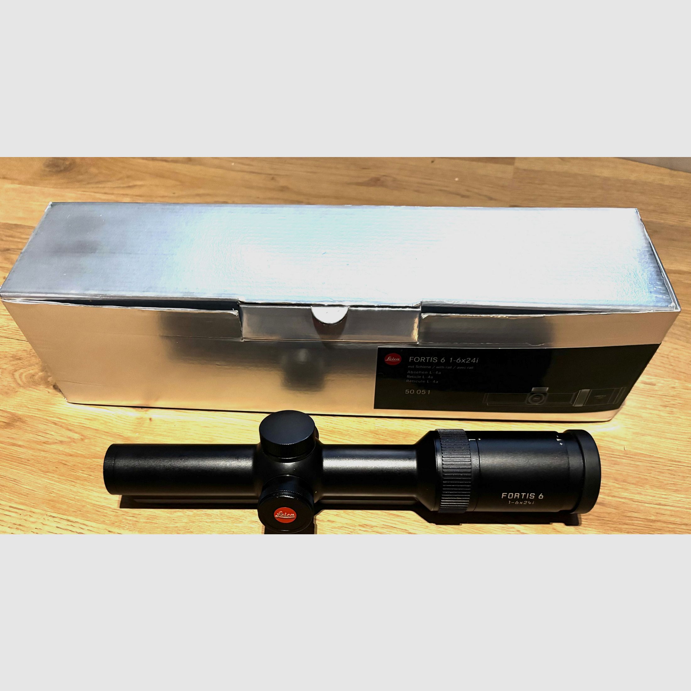 Leica Fortis 6i 1-6x24 LA4 en Zeiss binnenrail