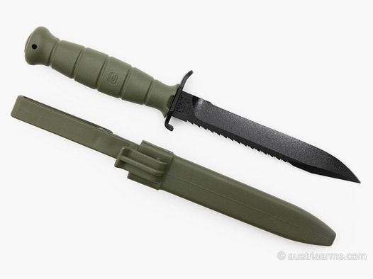 Glock Coltello da Campo FM81 (con dorso seghettato), Battlefield Green
