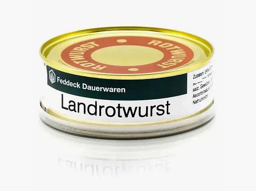 Feddeck Dauerwaren Dosenwurst Landrotwurst 200 g