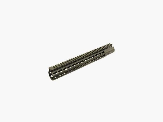 UTG PRO AR15 15" Free Float Handguard, OD Green Cerakote