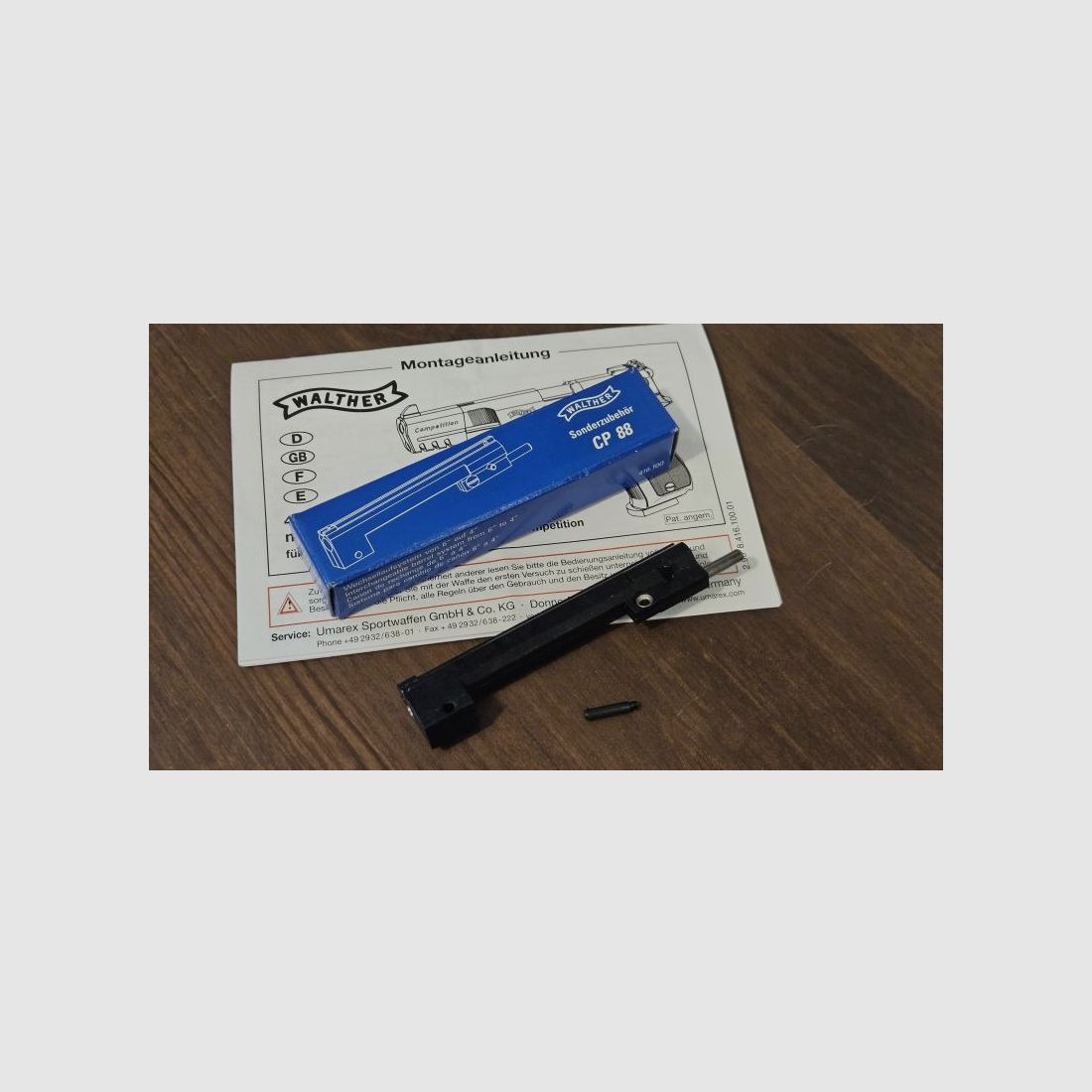 Walther CP 88 Wechsellaufsystem Competition von 6" auf 4