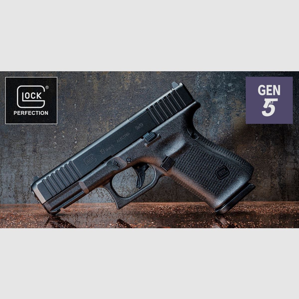 GLOCK 19 Gen5 – Kal. 9 mm Luger