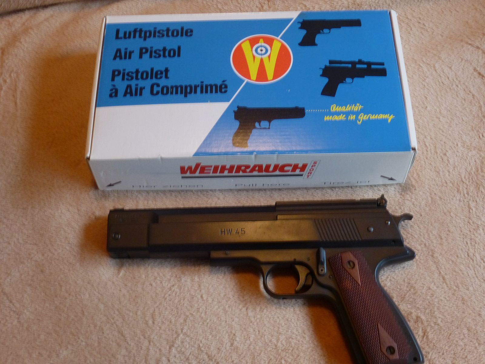 Weihrauch HW45 brüniert - Luftpistole 4,5mm