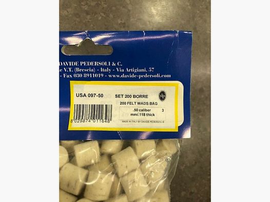PEDERSOLI GUALDRAS DE FIELTRO C 50 PZ 200