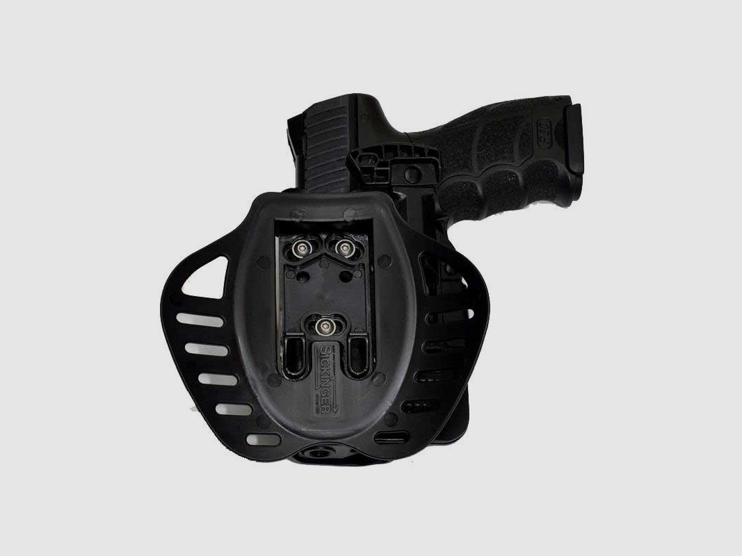 Kydex Gürtelholster mit Schnellsicherung Rechtshänder- Glock 19/23/25/32/38