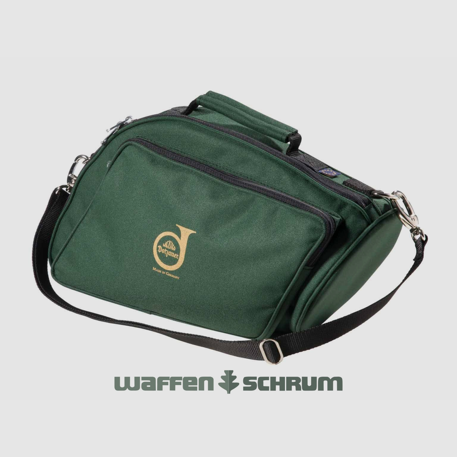 Meister Dotzauer Plesshorn-Tasche grün / gefüttert