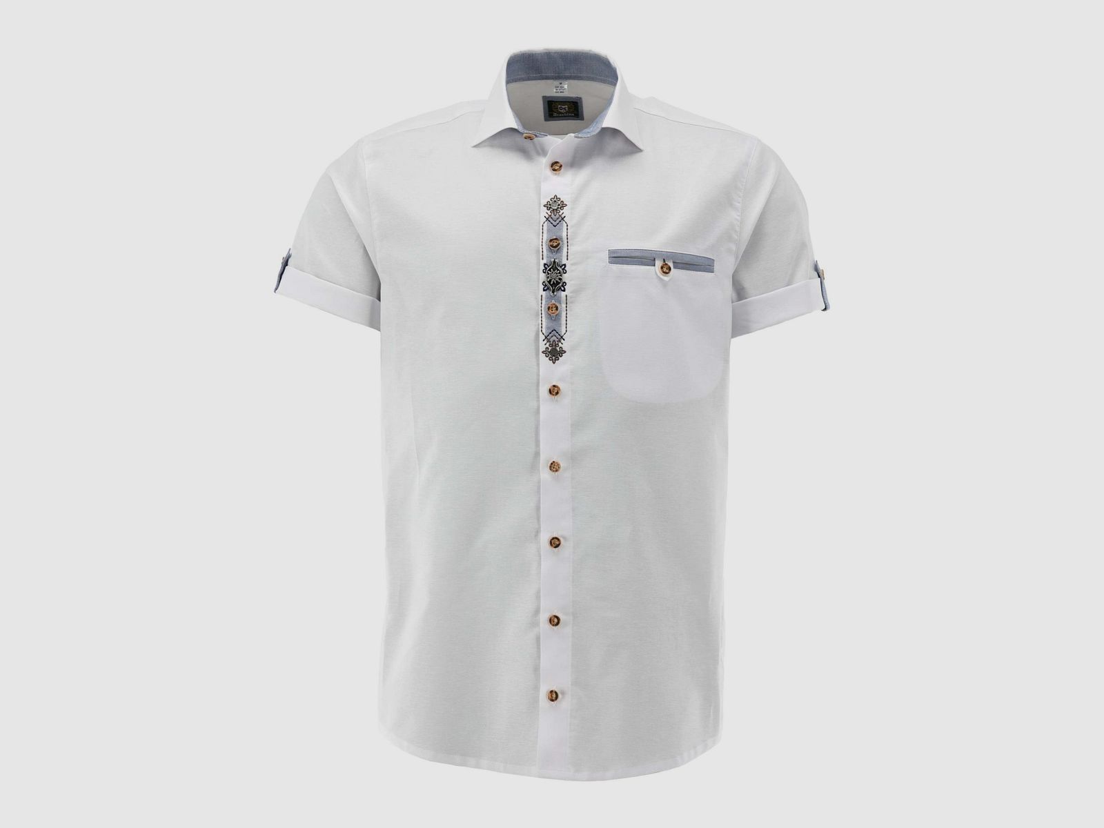 OS TRACHTEN MEN'S SHIRT TYROLEAN EMBROIDERY, image 1 of 4