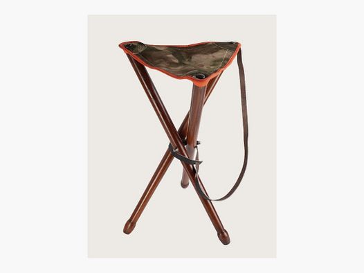 HOLZSTATIVE SITZ CAMO ORANGE RAND 65CM