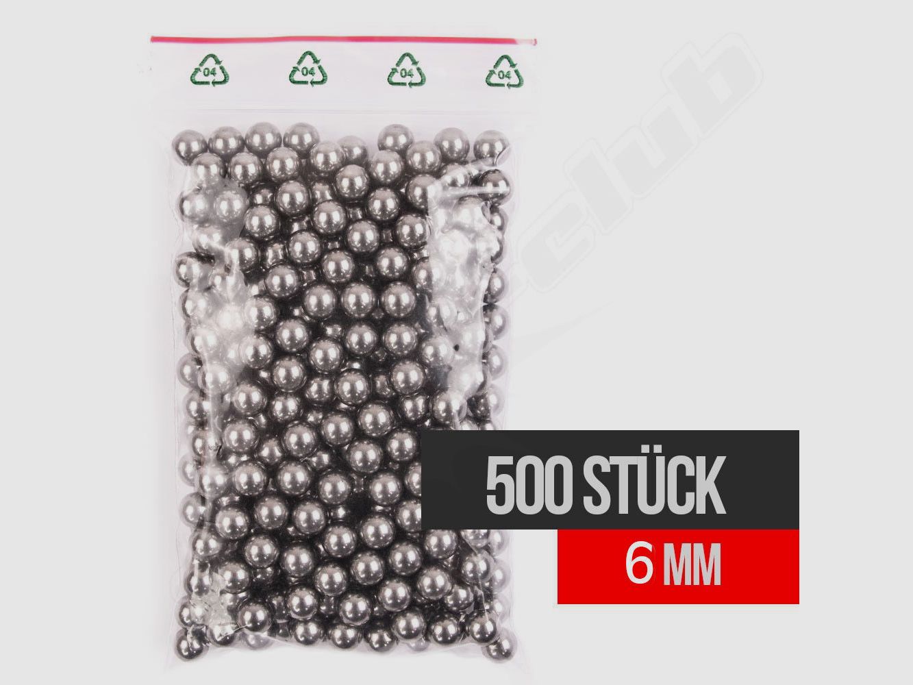 shoot-club Stahlkugeln Schleudermunition 6 mm - 500 Stück