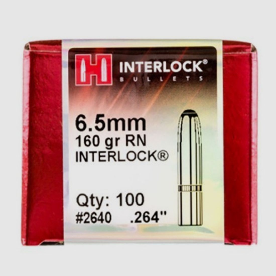 .264 Proiettili Hornady RN 160 gr VE100