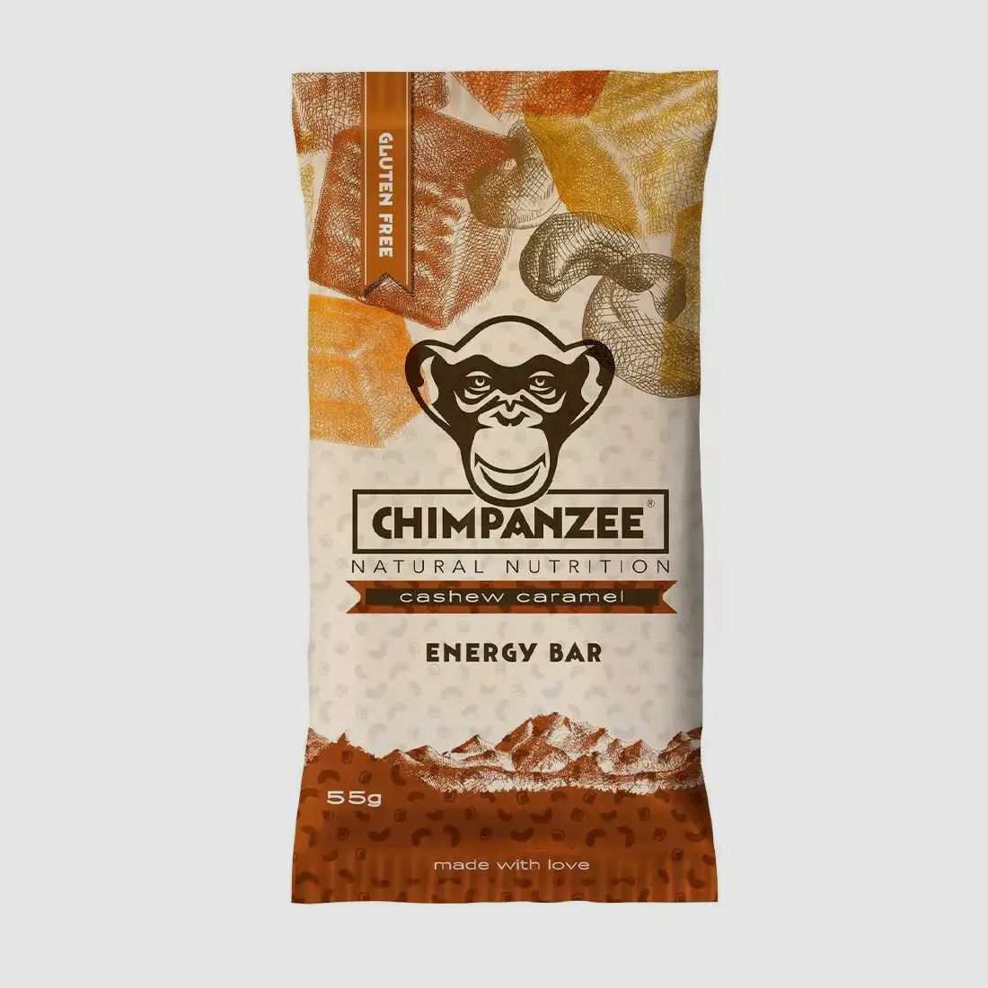 Chimpanzee Chimpanzee Barrita Energética Anacardo Caramelo