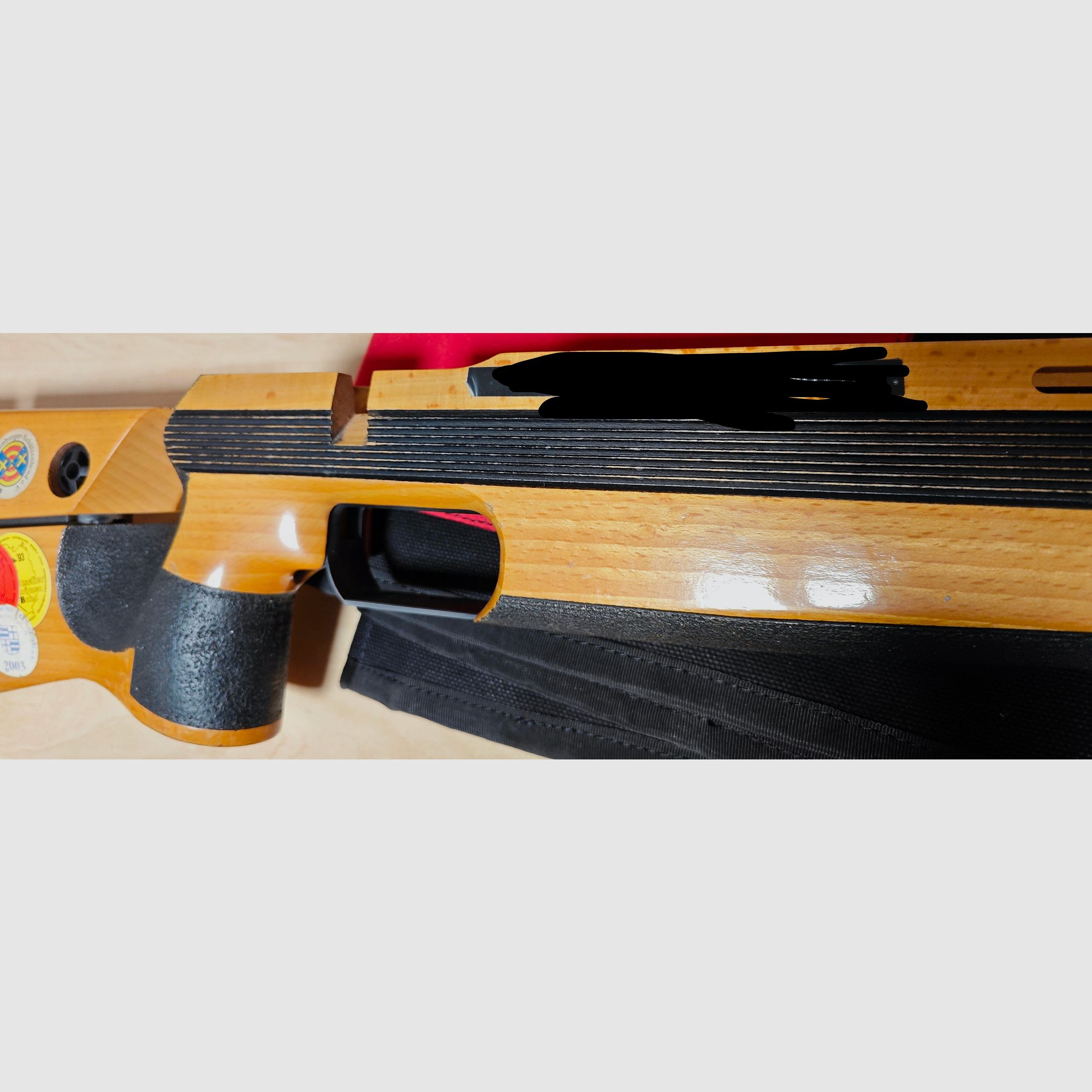 Gebruikte kolf van een Anschütz 1907